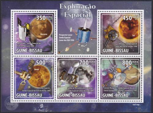 Potov znmky Guinea-Bissau 2010 Prieskum vesmru Mi# 4545-49 Kat 11