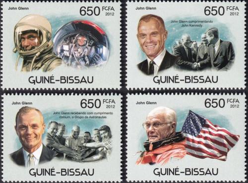 Potov znmky Guinea-Bissau 2012 John Glenn 1B Mi# 5882-85 Kat 10