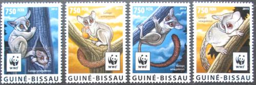 Potov znmky Guinea-Bissau 2015 Komba uat, WWF Mi# 8278-81 Kat 11