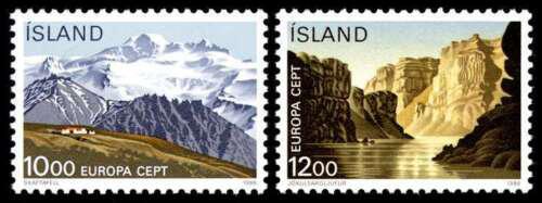 Potov znmky Island 1986 Eurpa CEPT, ochrana prody Mi# 648-49 Kat 6