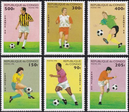 Potov znmky Kongo 1996 MS ve futbale Mi# 1444-49 Kat 9