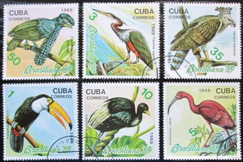 Potov znmky Kuba 1989 Exotit ptci Mi# 3300-05