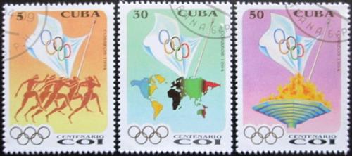 Potov znmky Kuba 1994 Mezinrodn olympijsk vbor Mi# 3755-57 - zvi obrzok
