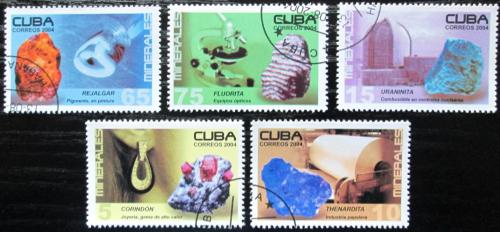 Potov znmky Kuba 2004 Minerly Mi# 4619-23 - zvi obrzok