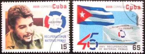 Potov znmky Kuba 2006 Ernesto Che Guevara a vlajka Mi# 4835-36 - zvi obrzok