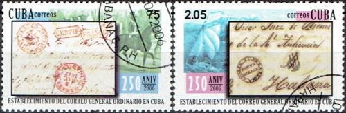 Potov znmky Kuba 2006 Vznik poty, 250. vroie Mi# 4777-78 Kat 5.50