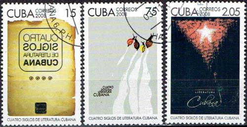 Potov znmky Kuba 2008 Literatura Mi# 5147-49 Kat 5.80