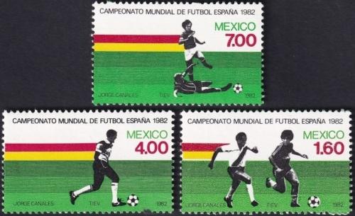 Potov znmky Mexiko 1982 MS ve futbale Mi# 1825-27