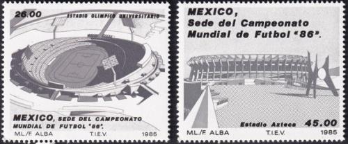 Potov znmky Mexiko 1985 Futbalov stadiony Mi# 1971-72