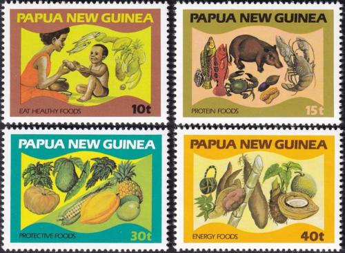 Potov znmky Papua Nov Guinea 1982 Potraviny Mi# 435-38