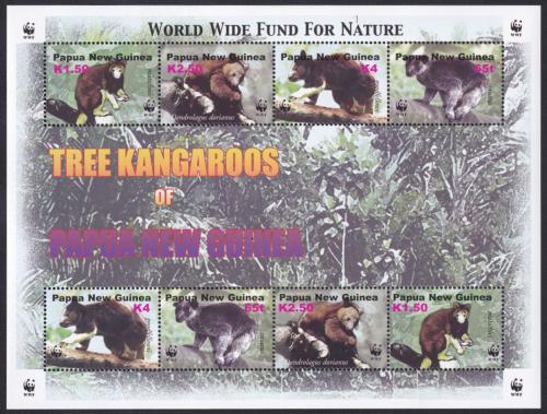 Potov znmky Papua Nov Guinea 2003 Klokany, WWF 328 Mi# 1021-24 Bogen Kat 16