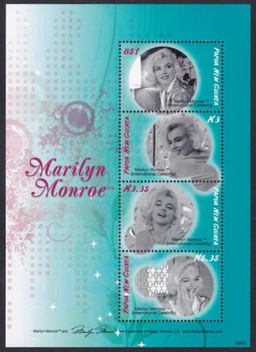 Potov znmky Papua Nov Guinea 2008 Marilyn Monroe Mi# Block 65 Kat 10