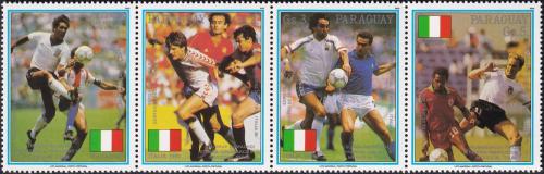 Potov znmky Paraguaj 1989 MS ve futbale Mi# 4434-37 Kat 6