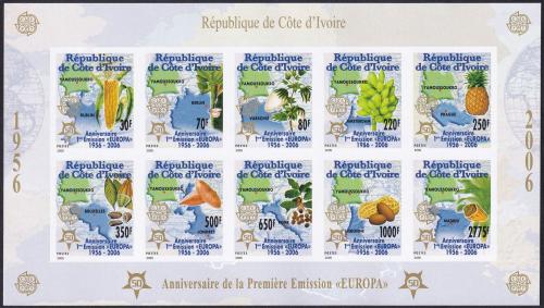 Potov znmky Pobreie Slonoviny 2005 Eurpa CEPT neperf. 1A Mi# 1461-70 B Kat 33