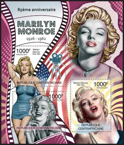 Potov znmky SAR 2011 Marilyn Monroe Mi# 3088-90 Kat 12