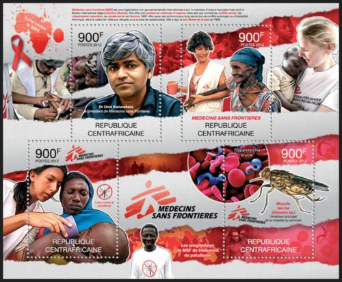 Potov znmky SAR 2012 Boj proti malrii, lkai bez hranic Mi# 3607-10 Kat 16
