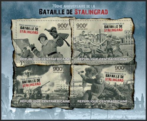 Potov znmky SAR 2013 Bitka u Stalingradu, 70. vroie Mi# 4082-85 Kat 16