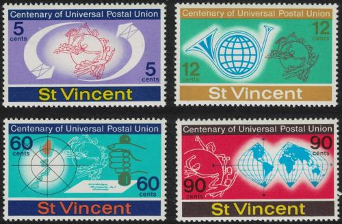 Potov znmky Svt Vincent 1974 UPU, 100. vroie Mi# 354-57