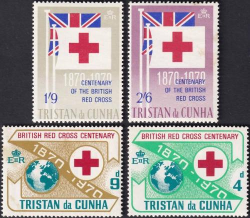 Potov znmky Tristan da Cunha 1970 Britsk erven k Mi# 133-36