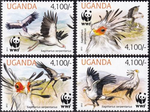 Potov znmky Uganda 2012 Hadylov psa, WWF Mi# 3000-03 Kat 16