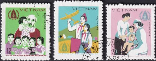 Potov znmky Vietnam 1979 Medzinrodn rok dt Mi# 1040-42 - zvi obrzok