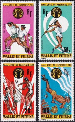 Potov znmky Wallis a Futuna 1975 port TOP SET Mi# 265-68 Kat 20